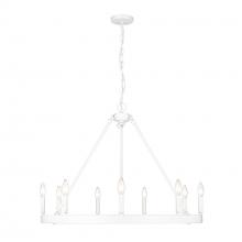  1017-9 WHT - Alastair WHT 9 Light Chandelier in Matte White